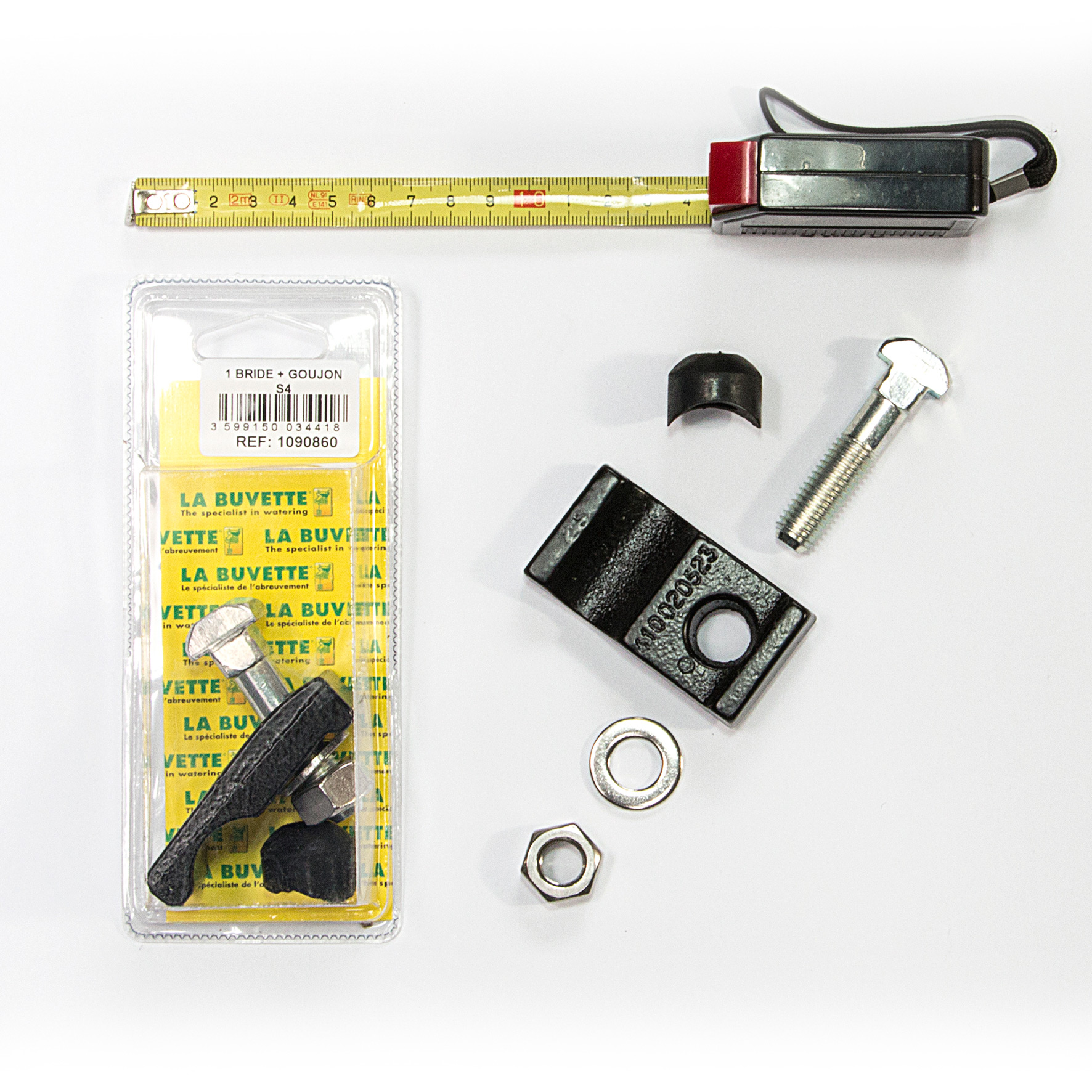 CLAMP + BOLT S 4 BLISTER PACK