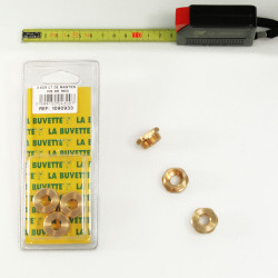 10 X BRASS LOCK NUT F11