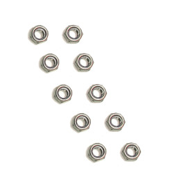 10 X BRASS LOCK NUT F11