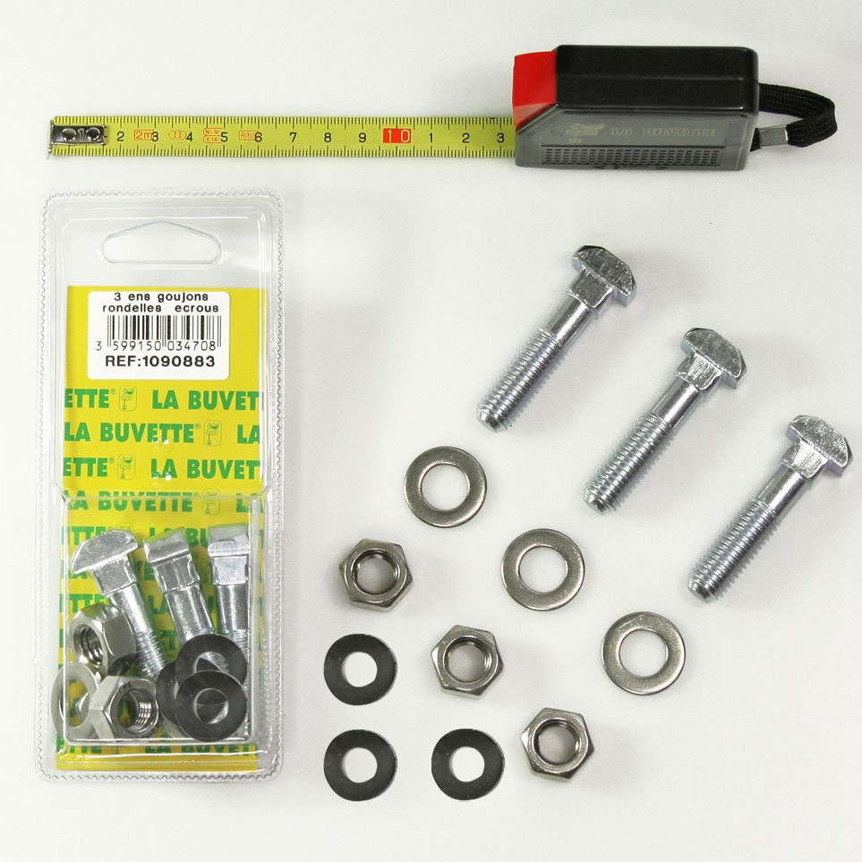BOLT / WASHER / NUT KIT (x3) BLISTER PACK
