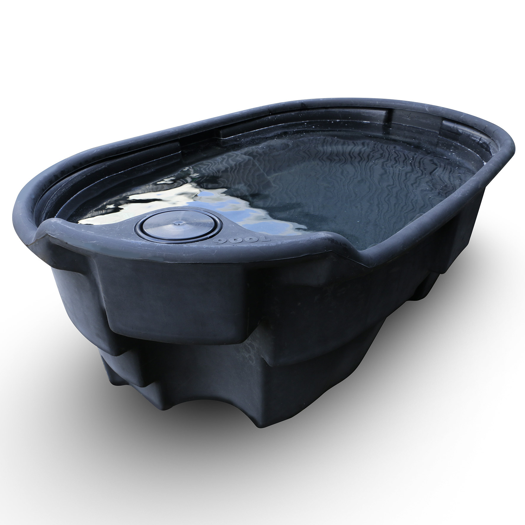 Oval-shaped water trough interbac